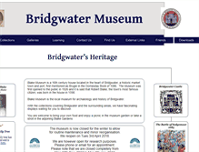 Tablet Screenshot of bridgwatermuseum.org.uk